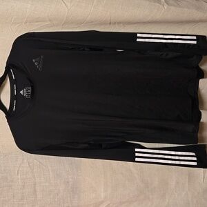Adidas aeroready sport long sleeve tshirt, black, Men's Size Medium